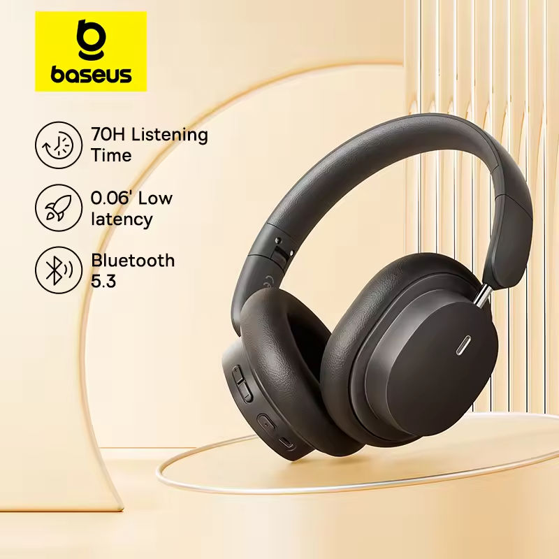 Anc Wireless Over Ear Headphones - Baseus Bowie D05 Беспроводные наушники 3D