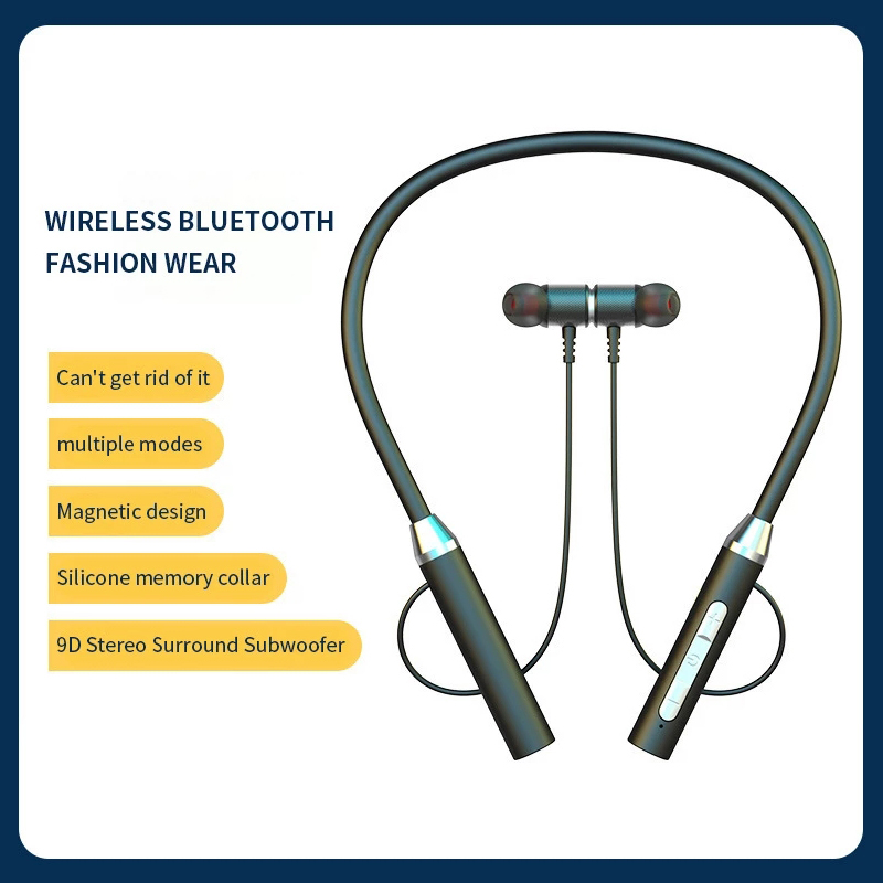 Magnetic Neckband Sports Earphones - Fone Bluetooth 5,0 наушники с шейным