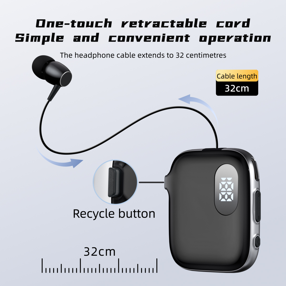 Type C Wired Earphones With Mic - Беспроводная Bluetooth-гарнитура с клипсой на лацкан,