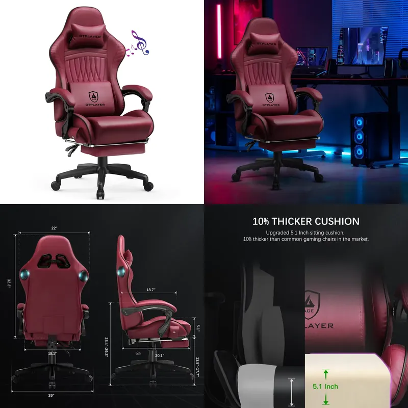 Speakers - Игровое кресло GTPLAYER со встроенными динамиками,