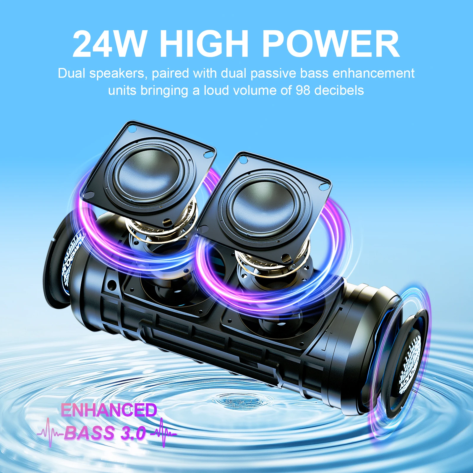 YOLOEMOT T13 – портативная бес – обзор и цена Portable Bluetooth Speaker Waterproof Ipx7