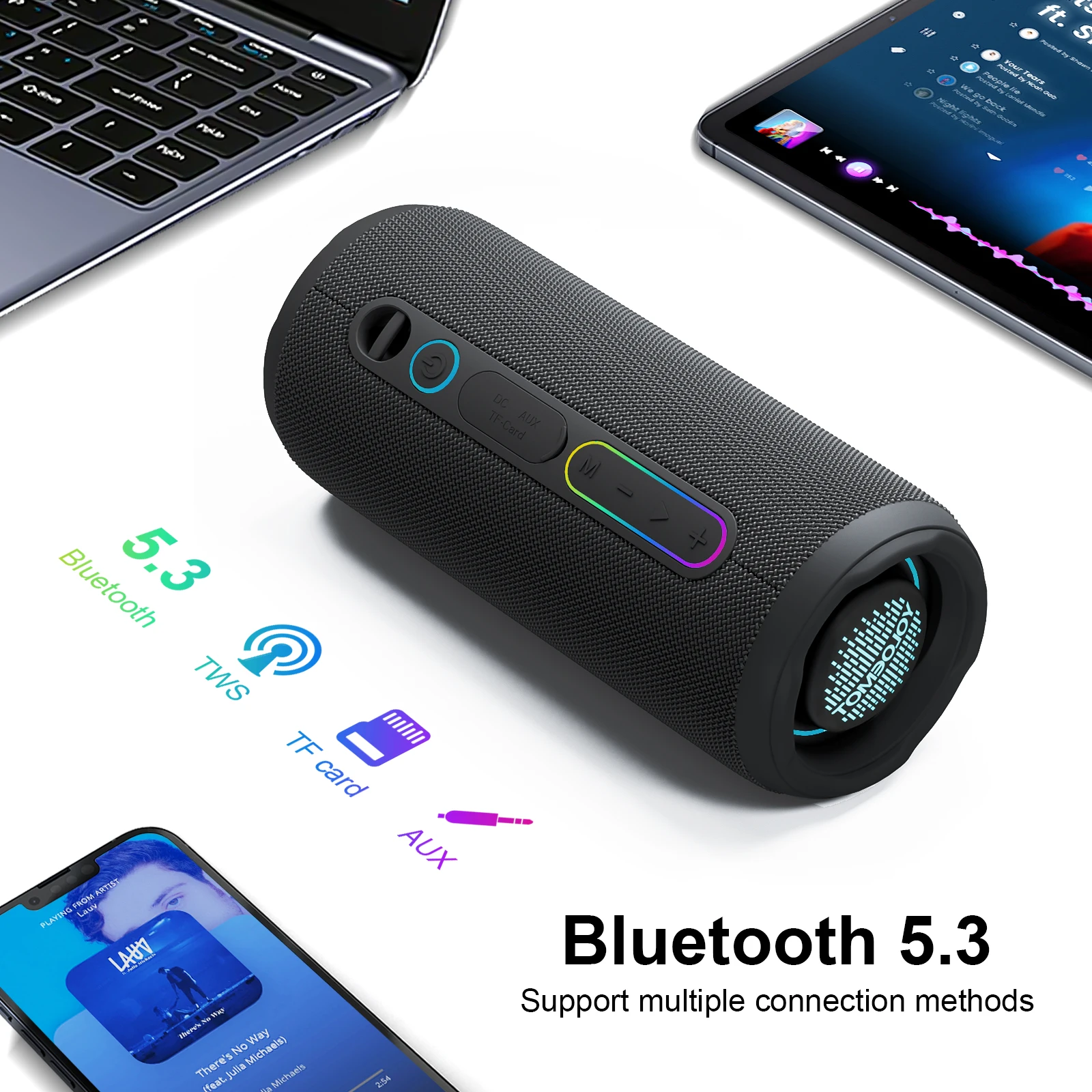 YOLOEMOT T13 – портативная бес – обзор и цена Portable Bluetooth Speaker Waterproof Ipx7